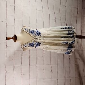 Free People Intimately Aida White Embroidered Slip